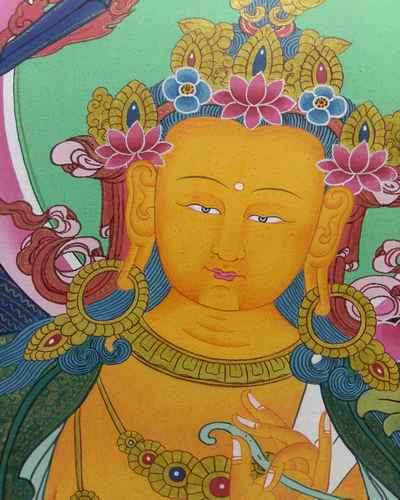 Tibetan Thangka Manjushri
