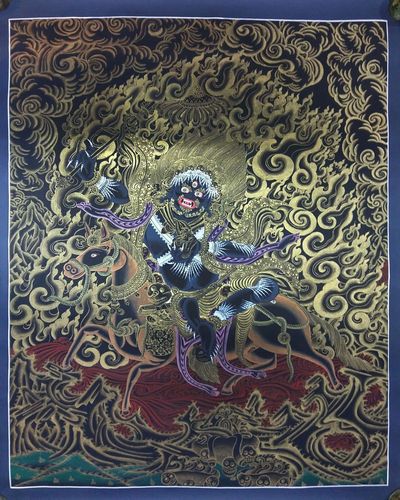 Tibetan Thangka Of Palden Lahmo