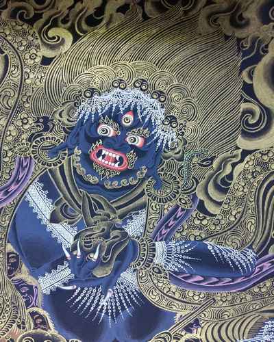 Tibetan Thangka Of Palden Lahmo