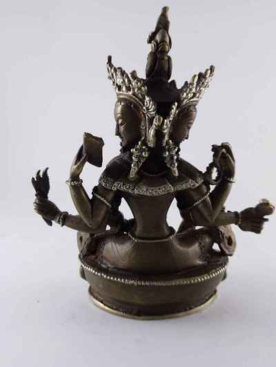 Vasudhara Statue [silver Plated], [oxidized]