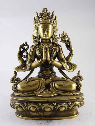 Brass Chenrezig High Quality Statue