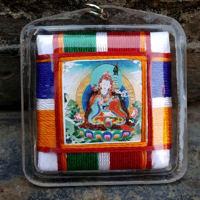 Padmasambhava - Tibetan Mantra Amulet With Hard Plastic Coat