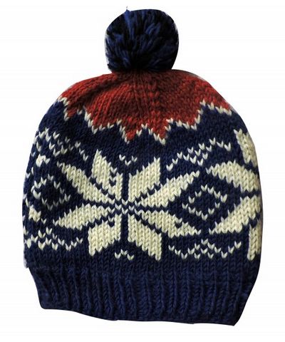 Woolen Cap [hand Knitted], [fleece Lining]