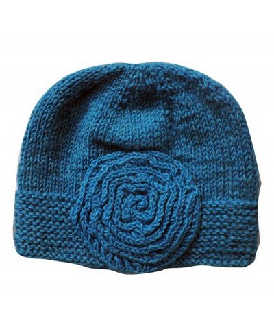 Woolen Caps [hand Knitted], [fleece Lining]
