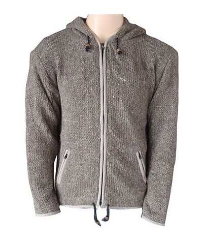 Woolen Jacket [hand Knitted], [fleece Lining]
