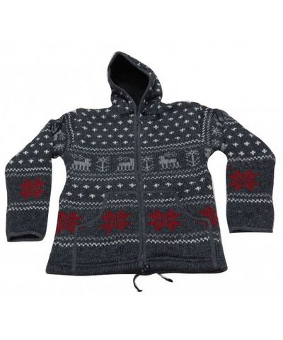 Woolen Jacket [hand Knitted], [fleece Lining]