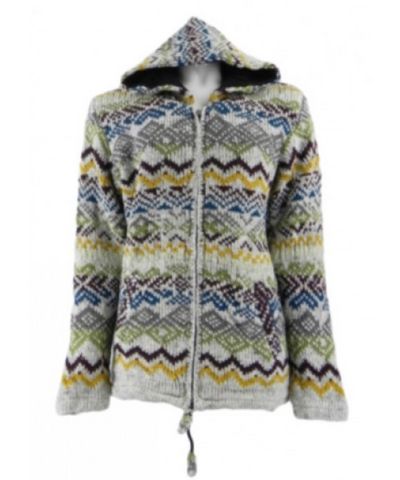 Woolen Jacket [hand Knitted], [fleece Lining]