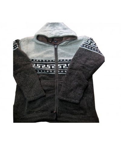Woolen Jacket [hand Knitted], [fleece Lining]