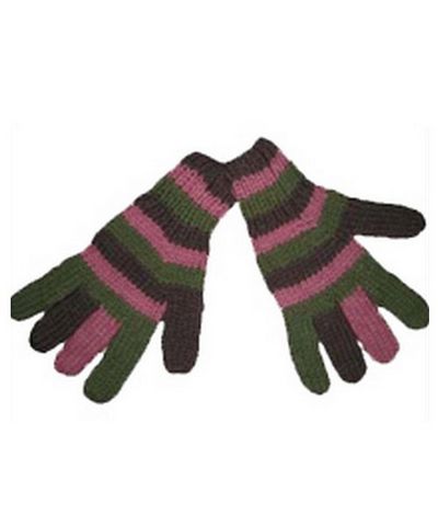 Woolen Gloves [pair], [hand Knitted], [fleece Lining]