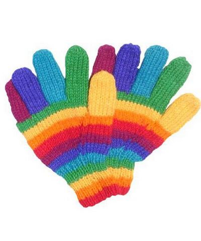 Woolen Gloves [pair], [hand Knitted], [fleece Lining]