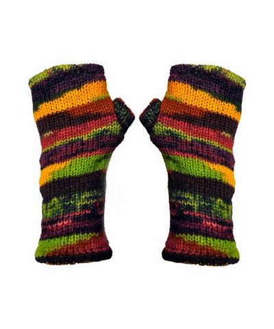 Woolen Hand Warmer [hand Knitted], [fleece Lining]
