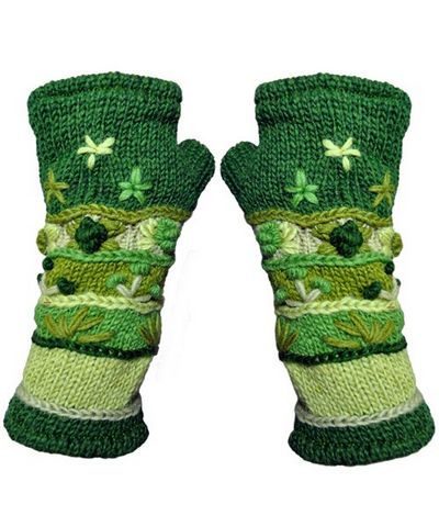 Woolen Hand Warmer [hand Knitted], [fleece Lining]