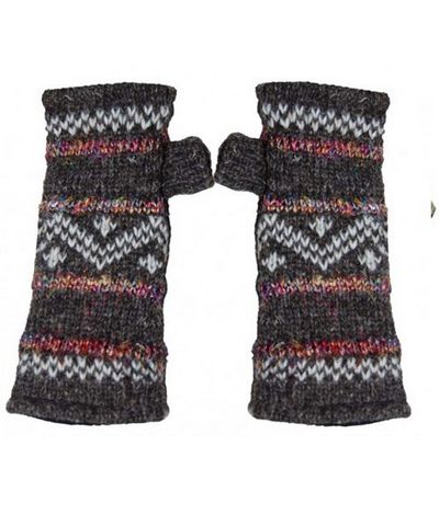 Woolen Hand Warmer [hand Knitted], [fleece Lining]