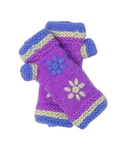 Woolen Hand Warmer [hand Knitted], [fleece Lining]
