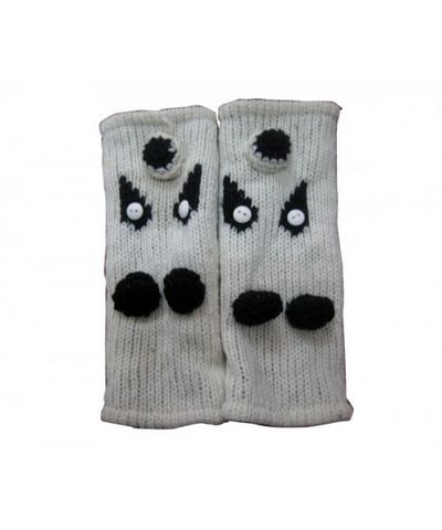 Woolen Hand Warmer [hand Knitted], [fleece Lining]