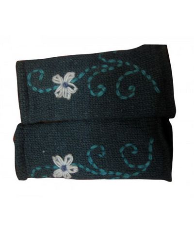 Woolen Hand Warmer [hand Knitted], [fleece Lining]