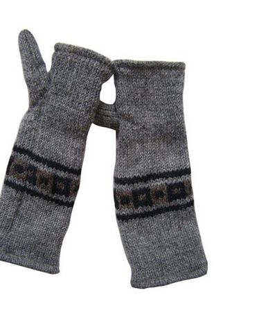 Woolen Hand Warmer [hand Knitted], [fleece Lining]