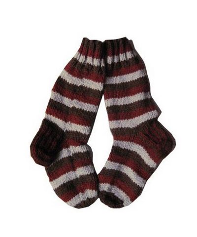 Woolen Room Socks [hand Knitted], [fleece Lining]