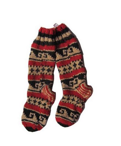 Woolen Room Socks [hand Knitted], [fleece Lining]