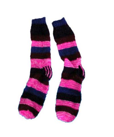 Woolen Room Socks [hand Knitted], [fleece Lining]