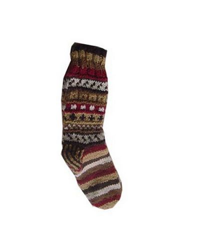 Woolen Room Socks [hand Knitted], [fleece Lining]