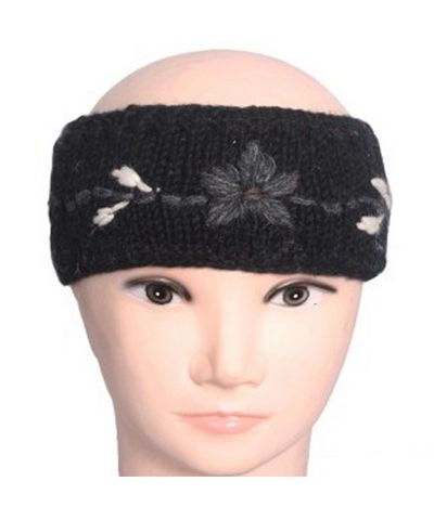 Woolen Head Warmer [headband], [hand Knitted], [fleece Lining]