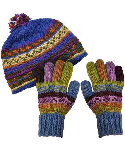 Woolen Set [hand Knitted], [fleece Lining]