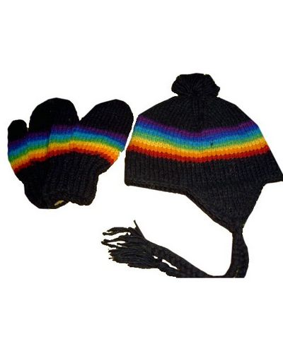 Woolen Set [hand Knitted], [fleece Lining]