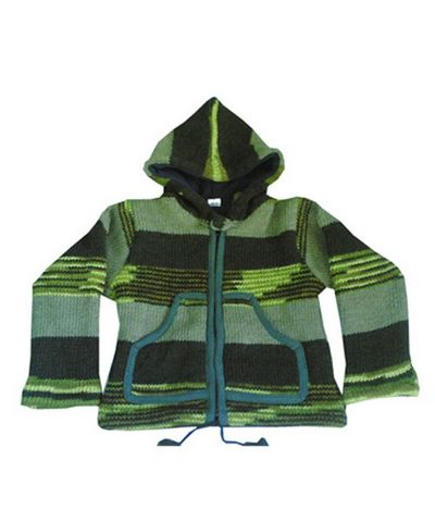 Woolen Baby Jacket [hand Knitted], [fleece Lined]