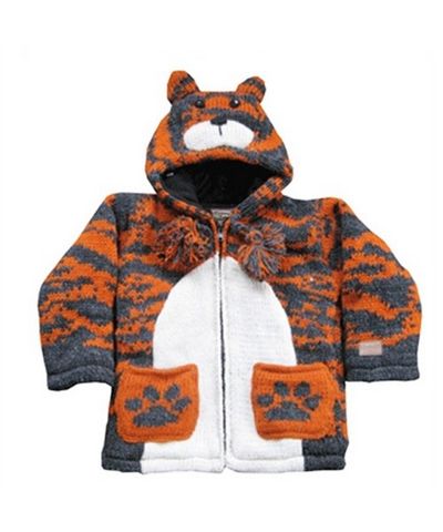 Woolen Baby Jacket [hand Knitted], [fleece Lined]