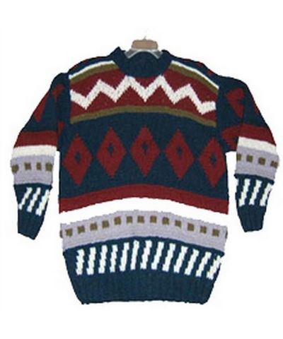 Woolen Sweater [pullover], [hand Knitted]
