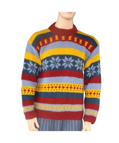 Woolen Sweater [pullover], [hand Knitted]