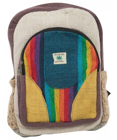 Natural Hemp Backpack Bag