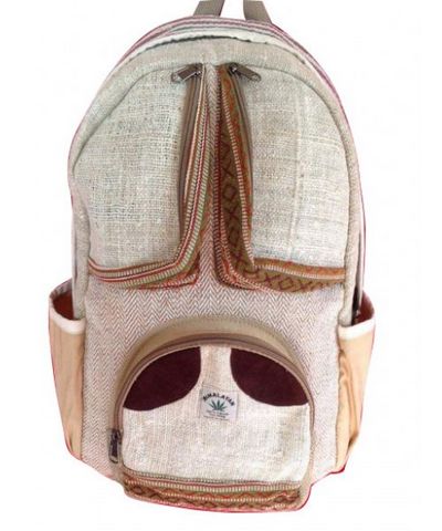Natural Hemp Backpack Bag