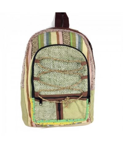 Natural Hemp Backpack Bag