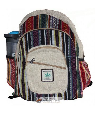 Natural Hemp Backpack Bag