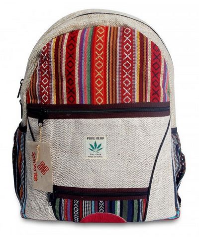 Natural Hemp Backpack Bag