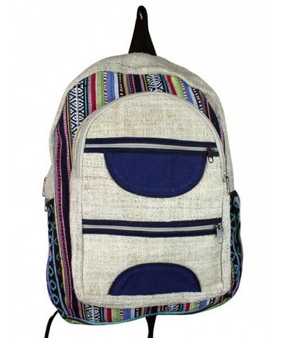 Natural Hemp Backpack Bag