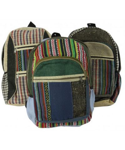 Natural Hemp Backpack Bag