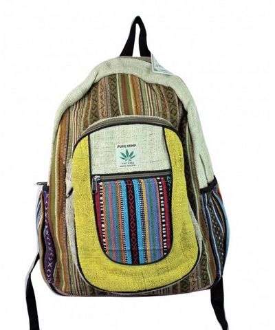 Natural Hemp Backpack Bag