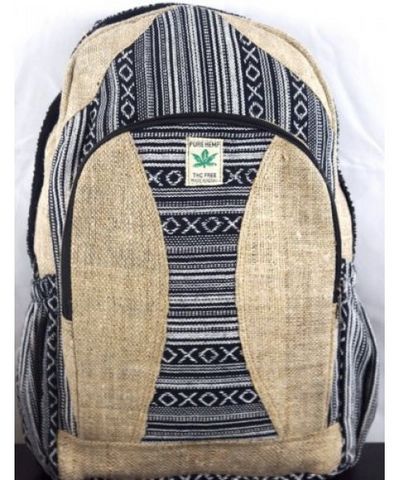 Natural Hemp Backpack Bag