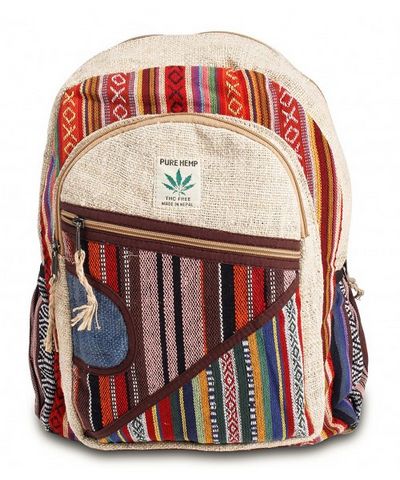 Natural Hemp Backpack Bag