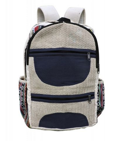 Natural Hemp Backpack Bag