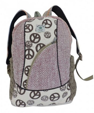 Natural Hemp Backpack Bag