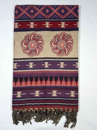 Dhaka Shawl, Multicolor Durable Acrylic Shawl With Various Patterns