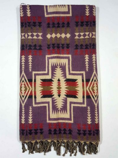 Dhaka Shawl, Multicolor Durable Acrylic Shawl With Various Patterns