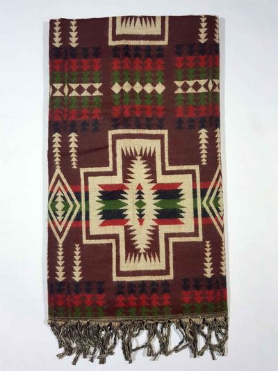 Dhaka Shawl, Multicolor Durable Acrylic Shawl With Various Patterns