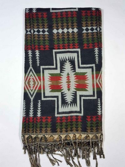 Dhaka Shawl, Multicolor Durable Acrylic Shawl With Various Patterns