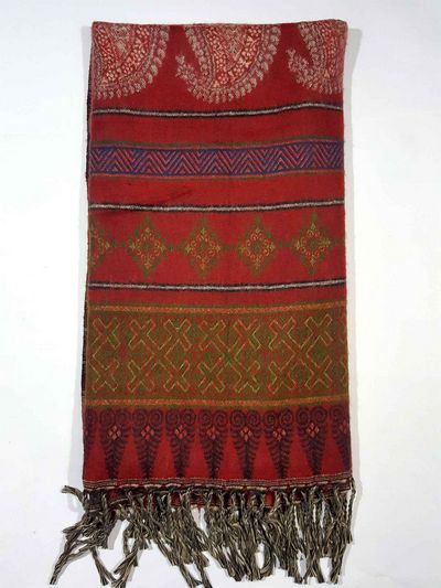 Dhaka Shawl, Multicolor Durable Acrylic Shawl With Various Patterns