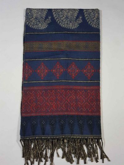 Dhaka Shawl, Multicolor Durable Acrylic Shawl With Various Patterns